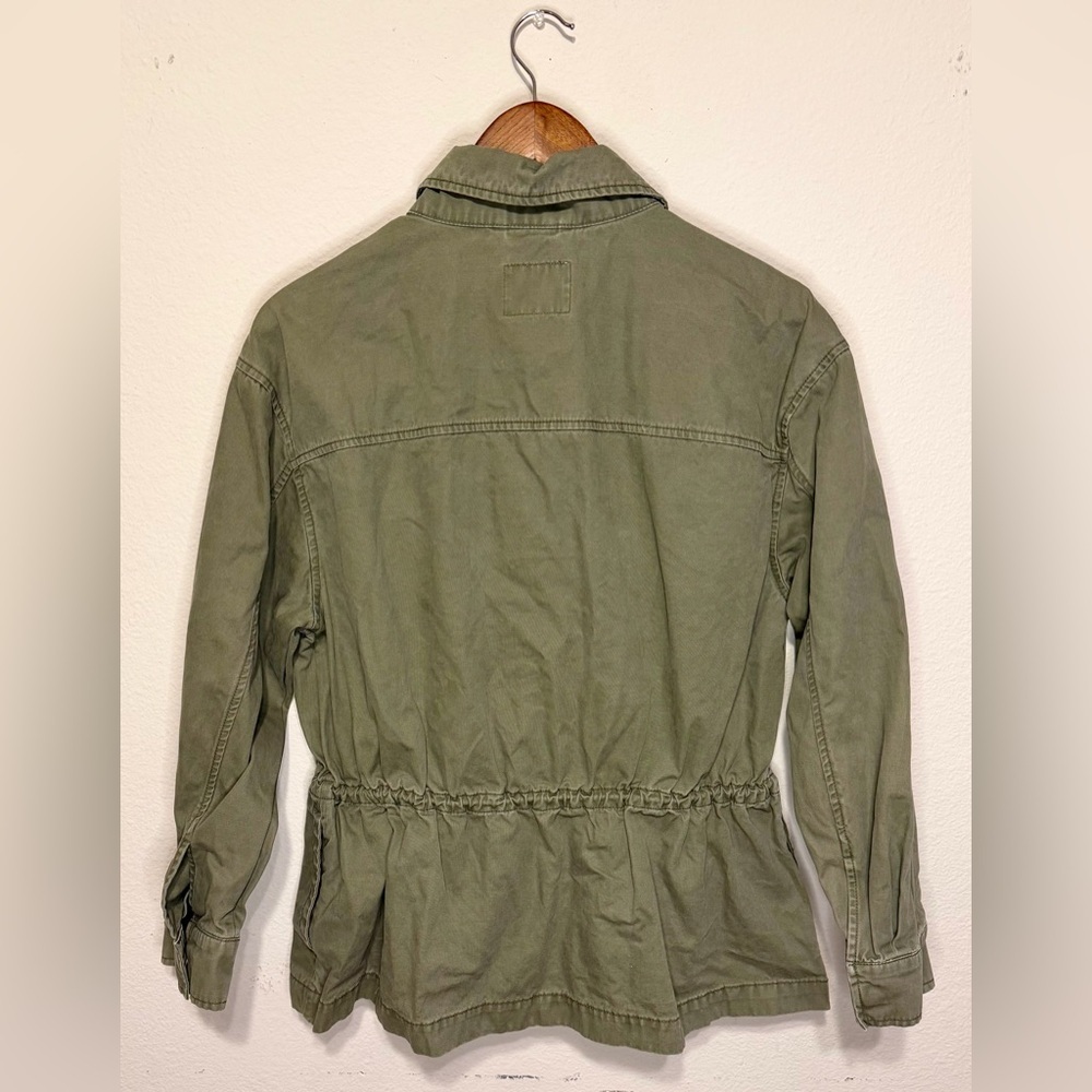 Old Navy Women's Cinched Green Military-Style Jacket - Picture 2 of 7